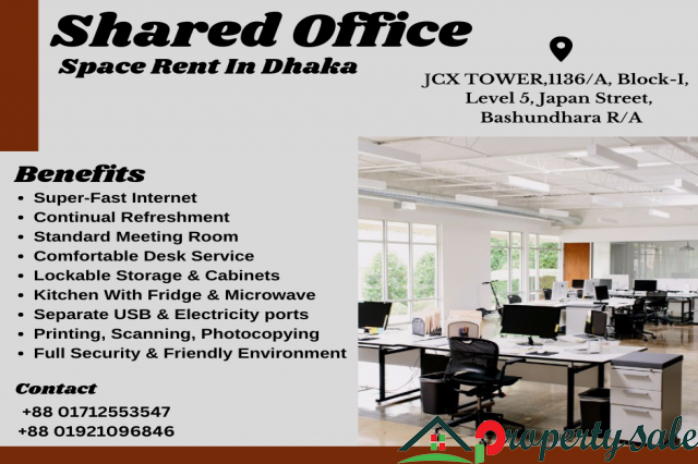 Fully Furnished Shared Office Space Rent In Dhaka