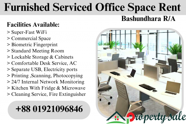 Furnished Serviced Office Spaces for Rent  In Bashundhara R/A