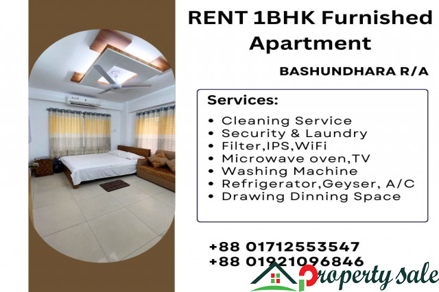 Lease Furnished One-Bedroom Apartment In Bashundhara R/A