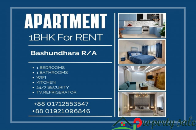 Renting a 1 BHK Furnished Apartment in Bashundhara R/A