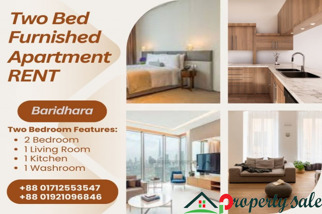 Elegant 2 Bedroom Serviced Apartment RENT in Baridhara.