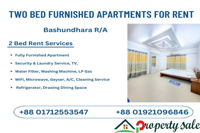 Rentable Fully Furnished Two-Bedroom Apartment In Bashundhara R/A