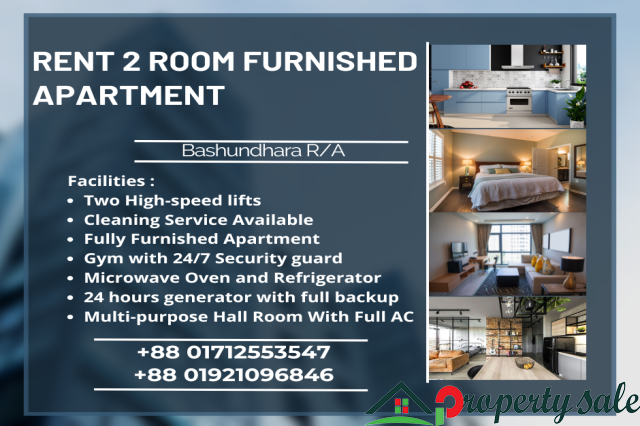 Two-Room Studio Apartment In Bashundhara R/A For Rent