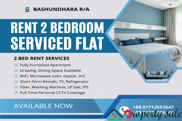 Furnished 2BHK Serviced Apartment RENT in Bashundhara R/A.