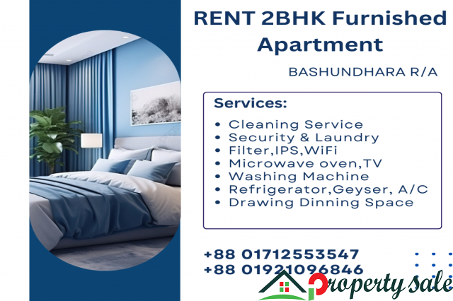 Look Into 2BHK Furnished Apartments For Rent In Bashundhara R/A.
