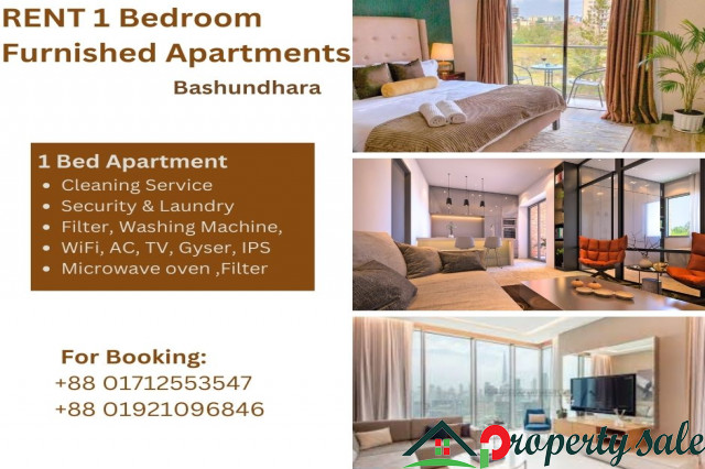 Rent Furnished One-Bedroom Apartment in Bashundhara R/A for an Exceptional Experience