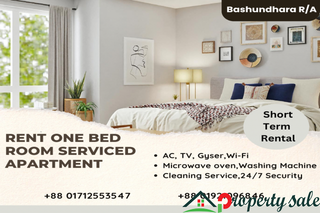 Rent Luxurious One-Bedroom Apartments Bashundhara R/A.