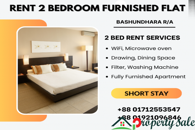 Luxurious 2BHK Serviced Apartment RENT in Bashundhara R/A.