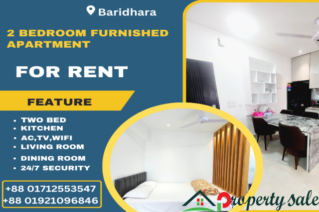 RENT 2 Bedroom Furnished Apartment In Baridhara.