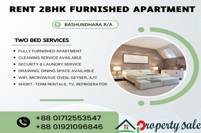 RENT Furnished 2 Bed Room Apartments In Bashundhara R/A