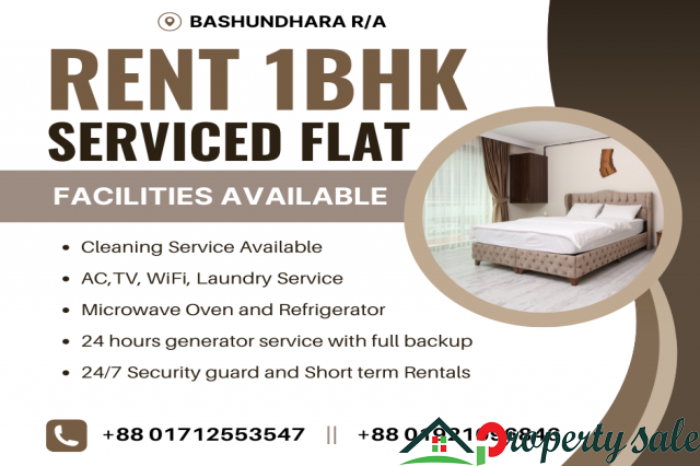 Rent Furnished 1BHK Apartments In Bashundhara R/A.