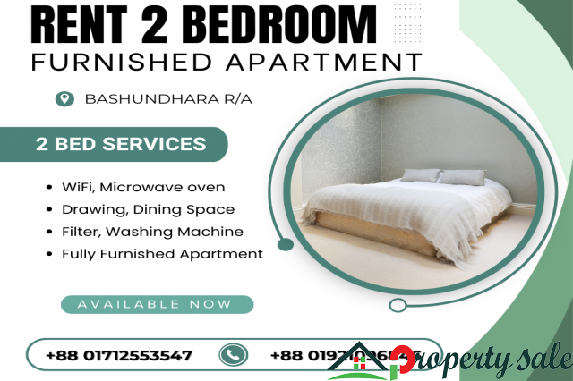 Rent A Cozy Fully Furnished Two Bed-Room Apartments In Bashundhara R/A