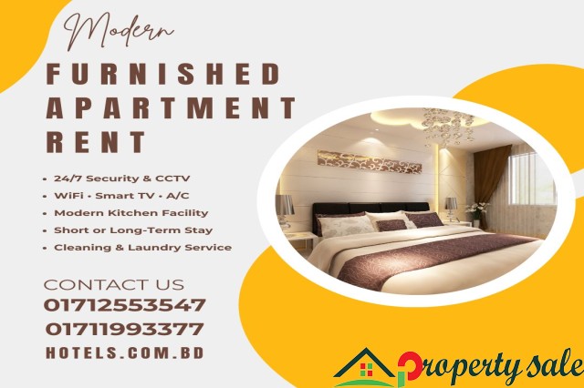 Furnished 2-Room Cozy Studio Apt Rent in Bashundhara R/A