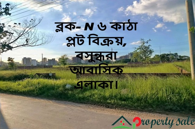 ব্লক- N ৬ কাঠা প্লট বিক্রয়, বসুন্ধরা আবাসিক এলাকা