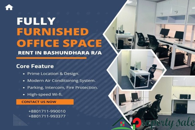 Premium Furnished Office Space Rent in Bashundhara R/A