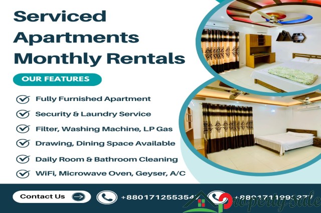 Modern Luxe 2-Bedroom Serviced Apartment in Bashundhara R/A – Move In, Live Easy
