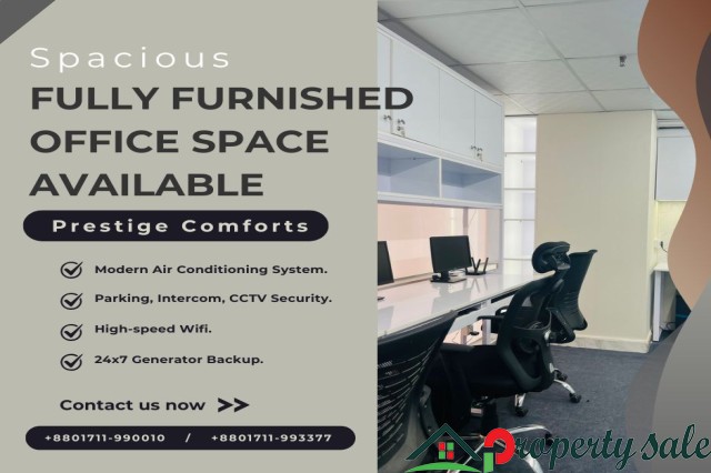 Furnished Office Space Rent in Bashundhara R/A, Dhaka