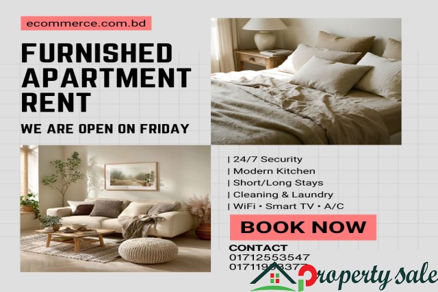 Live Premium Furnished 2-Bedroom Apartment Rent in Bashundhara R/A